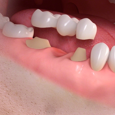 Conventional 3-unit bridge treatment